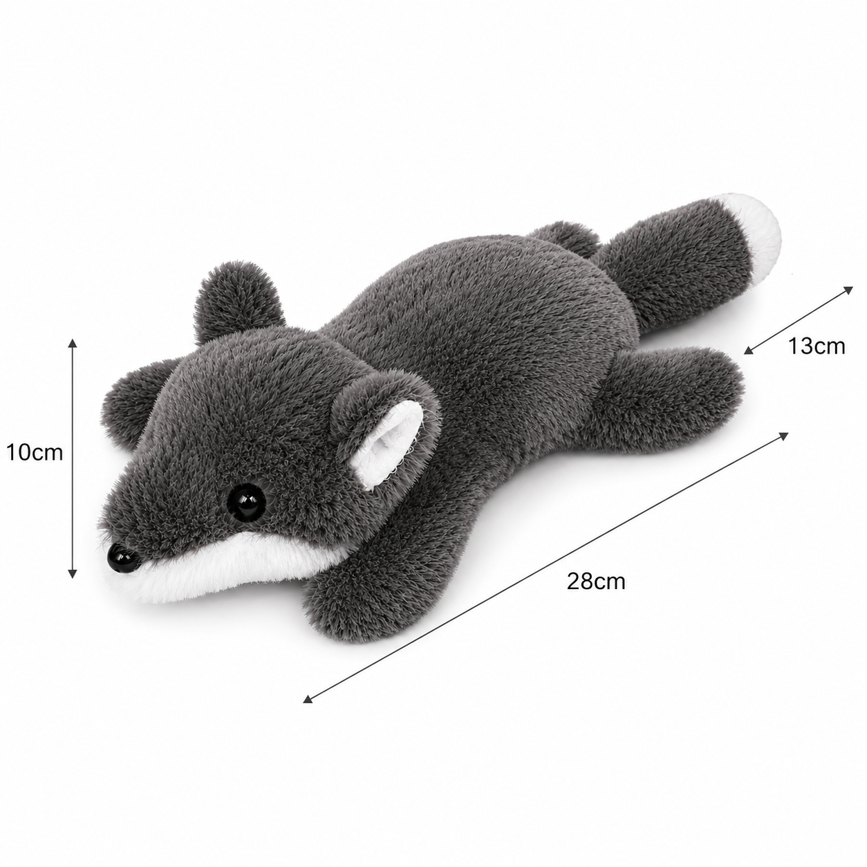 Plush Grey Fox Dog Toy – Soft Stuffed Companion Toy for Dogs & Puppies