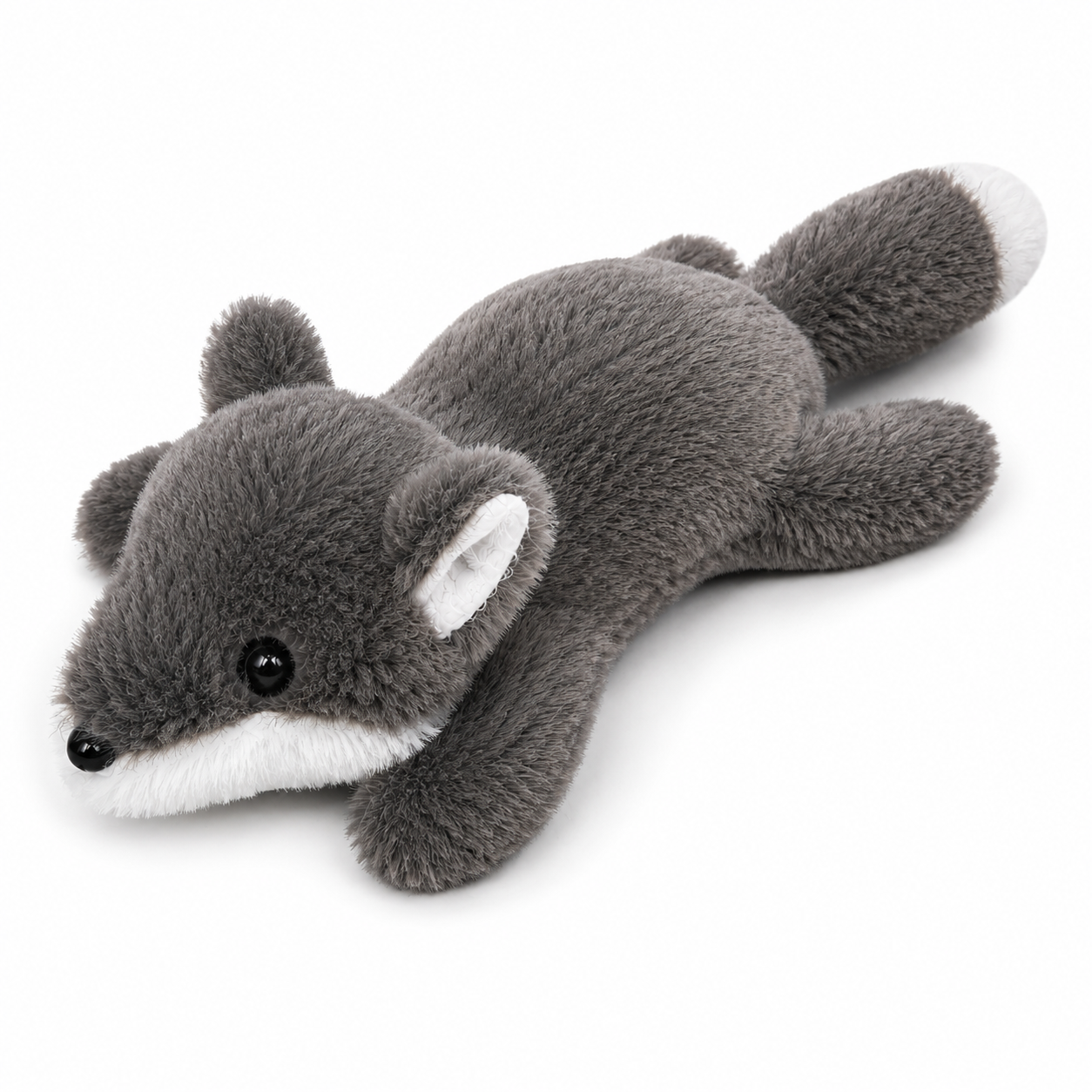Plush Grey Fox Dog Toy – Soft Stuffed Companion Toy for Dogs & Puppies