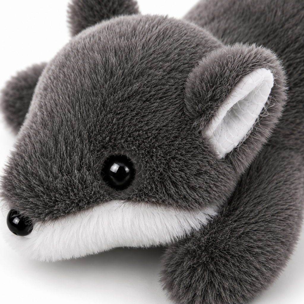 Plush Grey Fox Dog Toy – Soft Stuffed Companion Toy for Dogs & Puppies