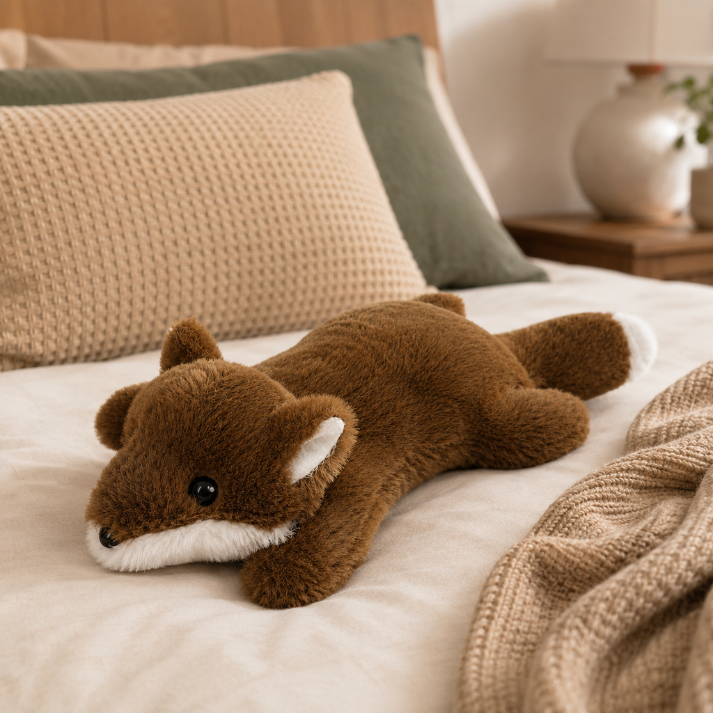 Plush Fox Dog Toy – Soft Stuffed Interactive Play Toy for Dogs & Puppies