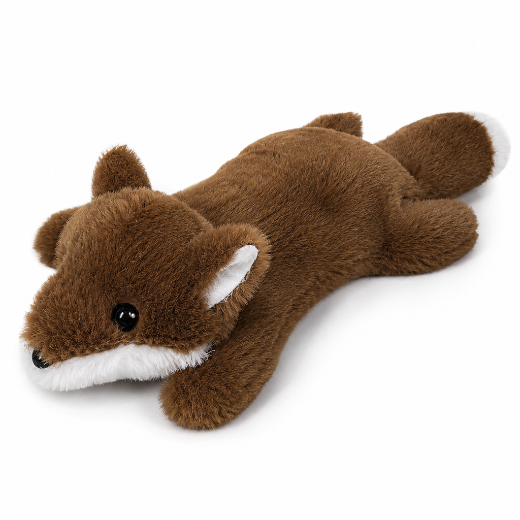Plush Fox Dog Toy – Soft Stuffed Interactive Play Toy for Dogs & Puppies