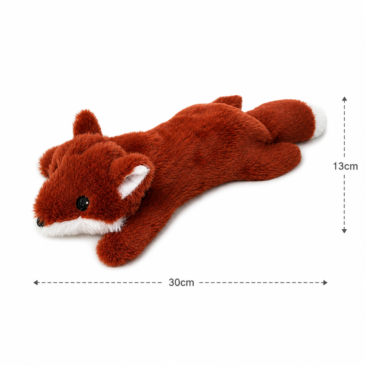 Plush Fox Dog Toy – Soft Squeaky Interactive Toy for Dogs & Puppies