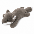 Plush Grey Fox Dog Toy – Soft Stuffed Interactive Play Toy for Dogs & Puppies